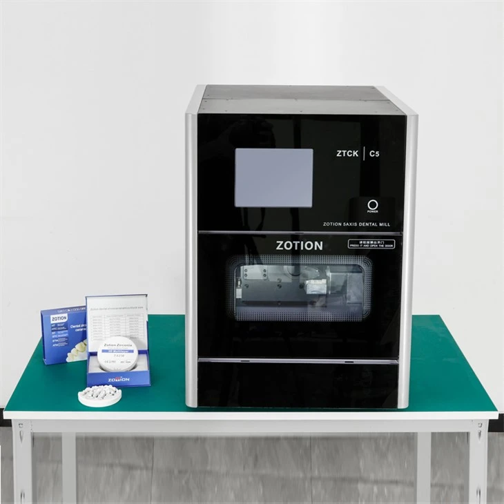 Zotion 5 Axis Cnc Milling Machine For Dental Zirconia Block