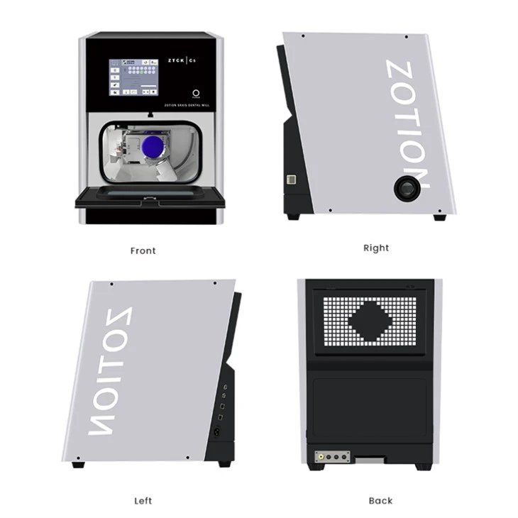 Zotion 5 Axis Cnc Milling Machine For Dental Zirconia Block