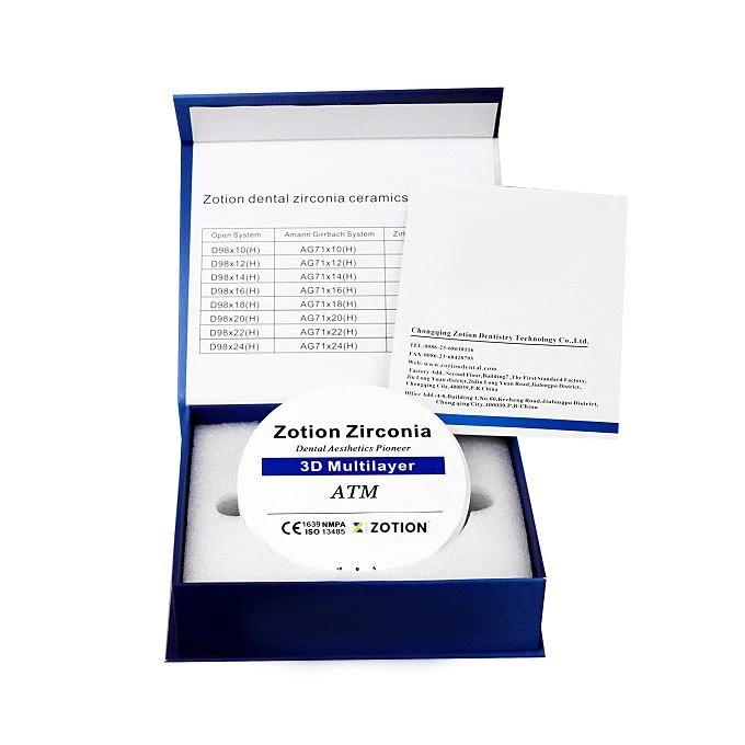 98mm Round Disc 98*14mm Dental Zirconia Ceramics Disc