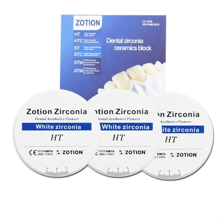 LT HT ST SST White dental Zirconia Block Dental Material
