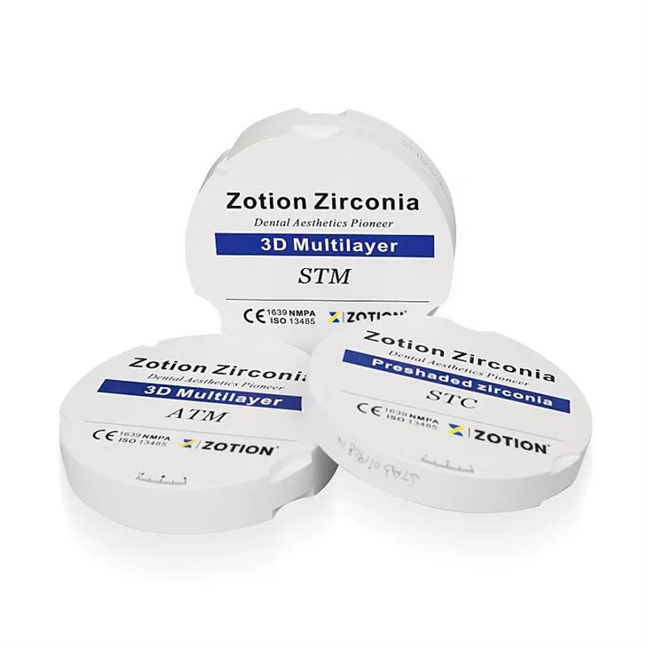 3D Multilayer Preshaded Dental Zirconium